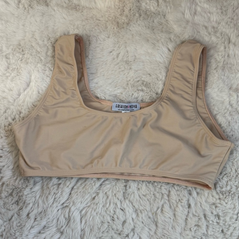 NWOT Fashion Nova Tan Bikini Top